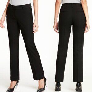 ANN TAYLOR Factory Signature Trouser Pants Black Pleat Pleated Work Dress Pants